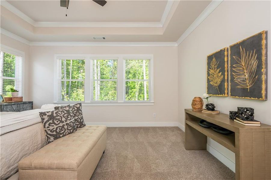 Furnished interior view inside a new home in , Flowery Branch (Image 34).