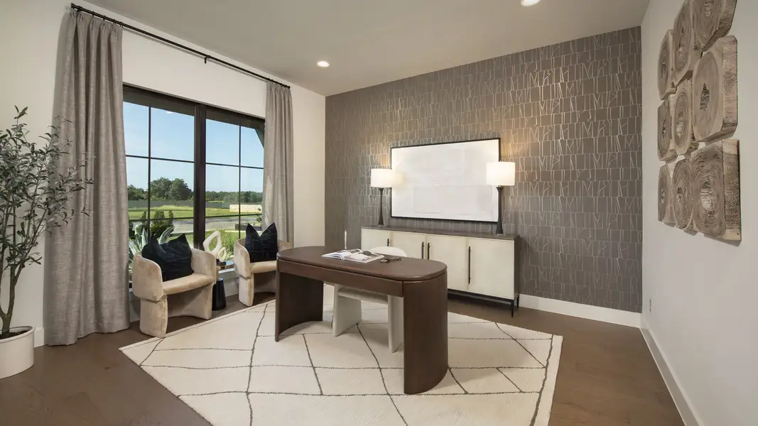 Furnished interior view inside a new home in The Woodlands Hills, Willis (Image 4).