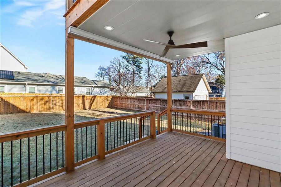 Exterior details and patio area of a home in , Atlanta (Image 3).