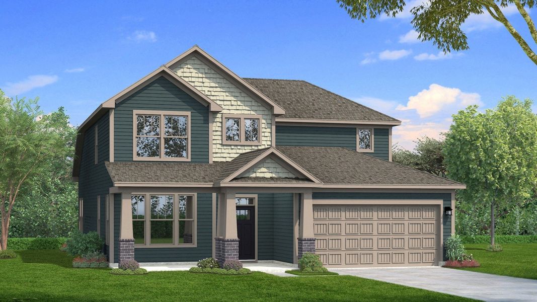 Rendering of elevation 10 of The Middleton Design by DRB Homes Rendering of elevation 10 of The Middleton Design by DRB Homes