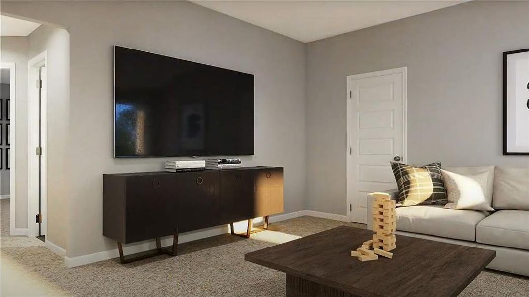 Furnished interior view inside a new home in Deer Creek, Fort Worth (Image 16). Furnished interior view inside a new home in Deer Creek, Fort Worth (Image 16).