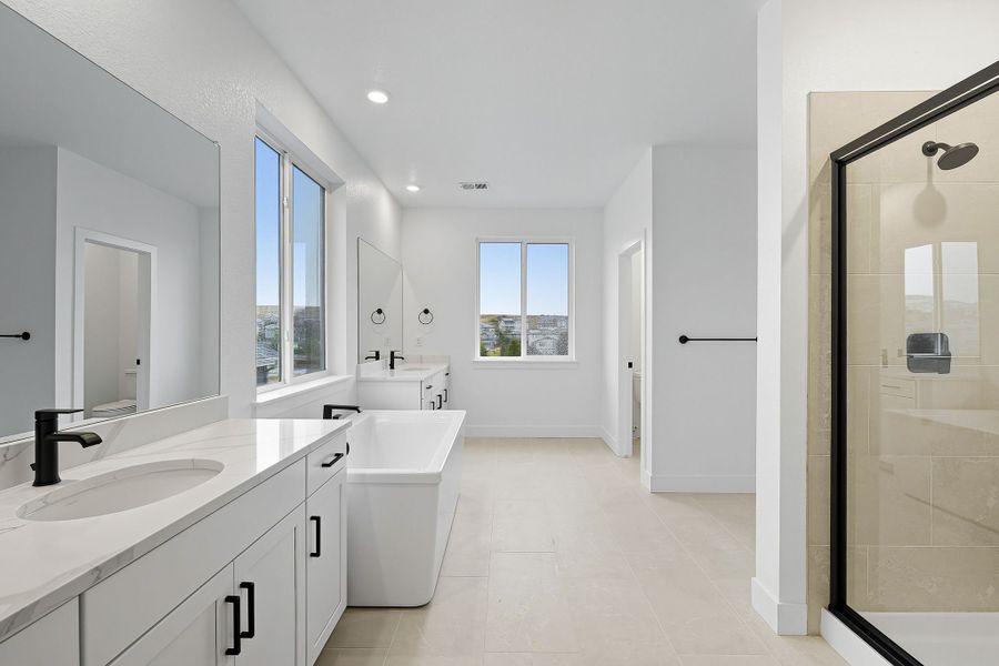 Furnished interior view inside a new home in Trailstone, Arvada (Image 3).