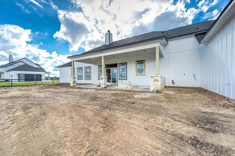 Exterior details and patio area of a home in , Needville (Image 6).