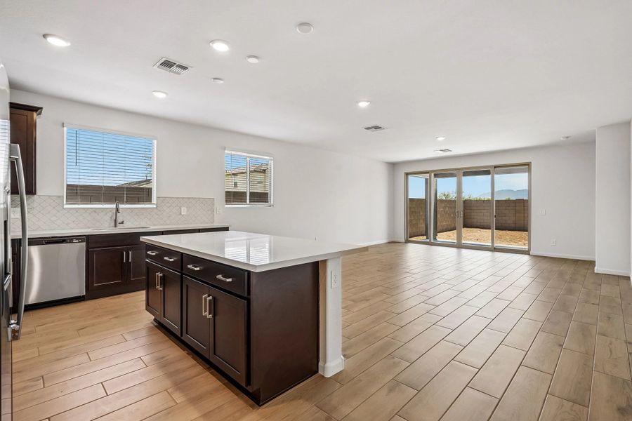 Kitchen and great room