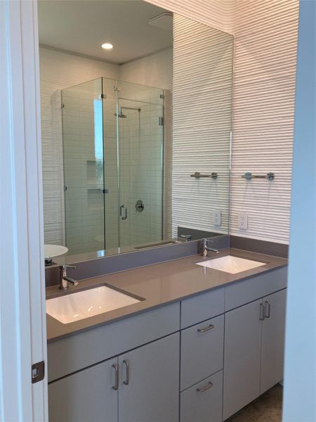 Furnished interior view inside a new home in Wolf Ranch: Genesis Collection, Georgetown (Image 5). Furnished interior view inside a new home in Wolf Ranch: Genesis Collection, Georgetown (Image 5).