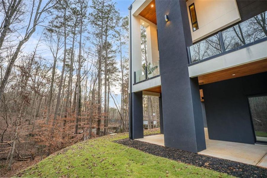 Exterior details and patio area of a home in , Roswell (Image 4). Exterior details and patio area of a home in , Roswell (Image 4).