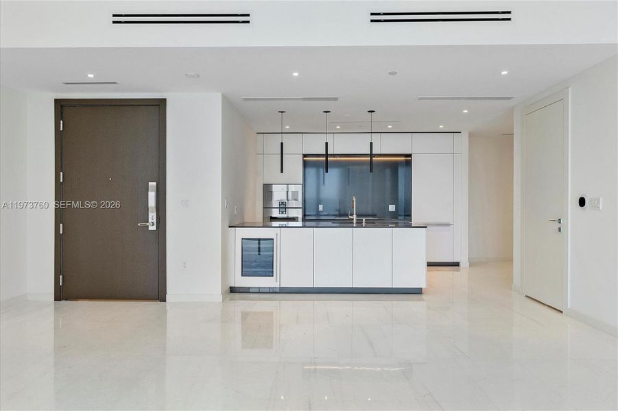 Furnished interior view inside a new home in Aston Martin Residences, Miami (Image 5).