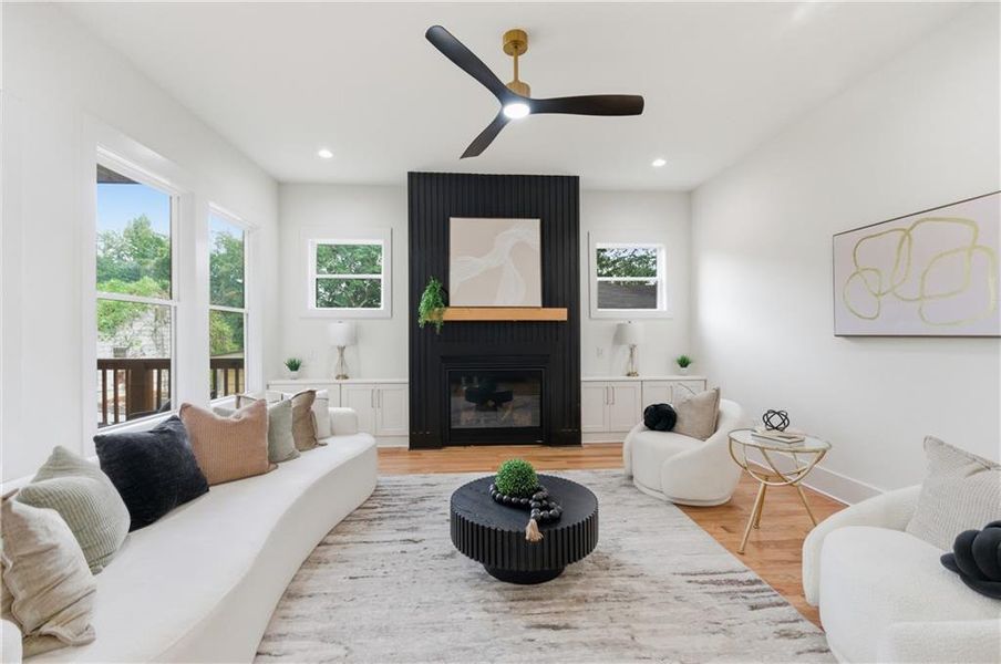 Furnished interior view inside a new home in , Atlanta (Image 8). Furnished interior view inside a new home in , Atlanta (Image 8).