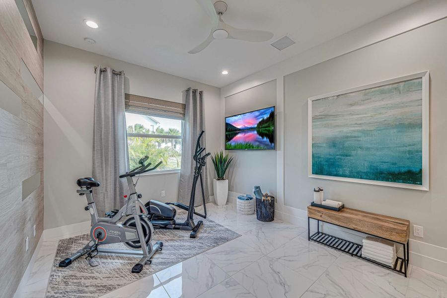 2D floor plan layout for the Sand Dollar Grande by GHO Homes in The Strand, Indian River Shores, FL (Image 82).