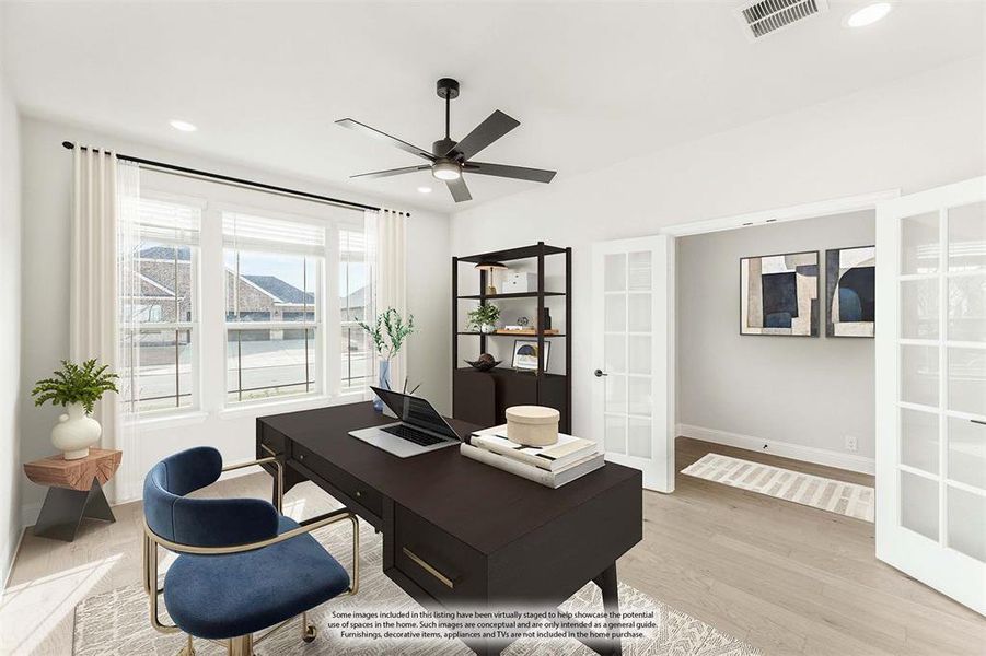 Furnished interior view inside a new home in Sutton Fields, Celina (Image 8).