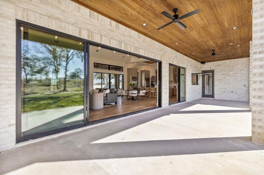 Exterior details and patio area of a home in , Weatherford (Image 25).