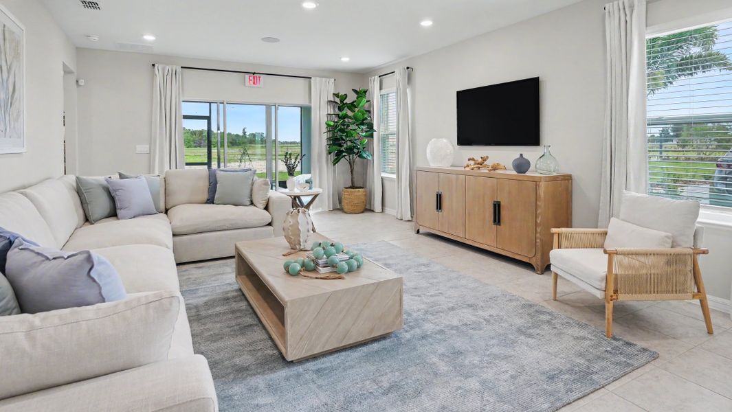 Furnished interior view inside a new home in Malabar Springs, Palm Bay (Image 6).