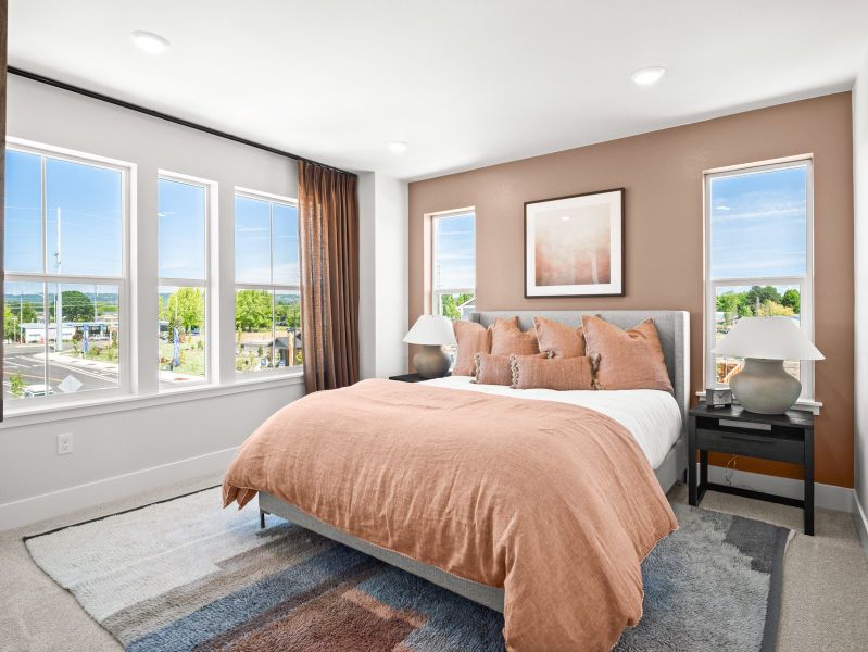 Representative furnished interior of a home built from the Belmont by Risewell Homes in Elevon, Lavon (Image 10). Representative furnished interior of a home built from the Belmont by Risewell Homes in Elevon, Lavon (Image 10).