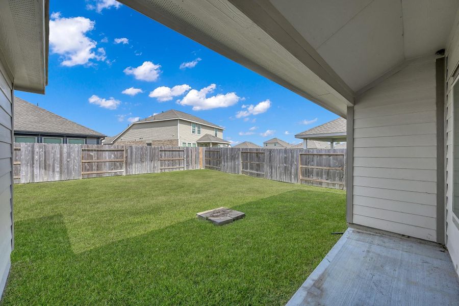Covered Patio with Privacy fenced back yard!