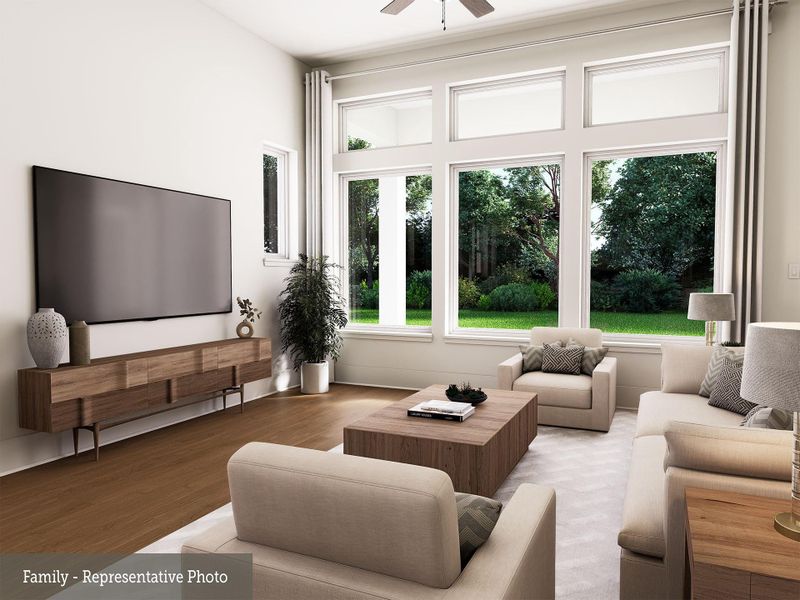 Furnished interior view inside a new home in COLTON - Reserve Collection, Todd Mission (Image 13).