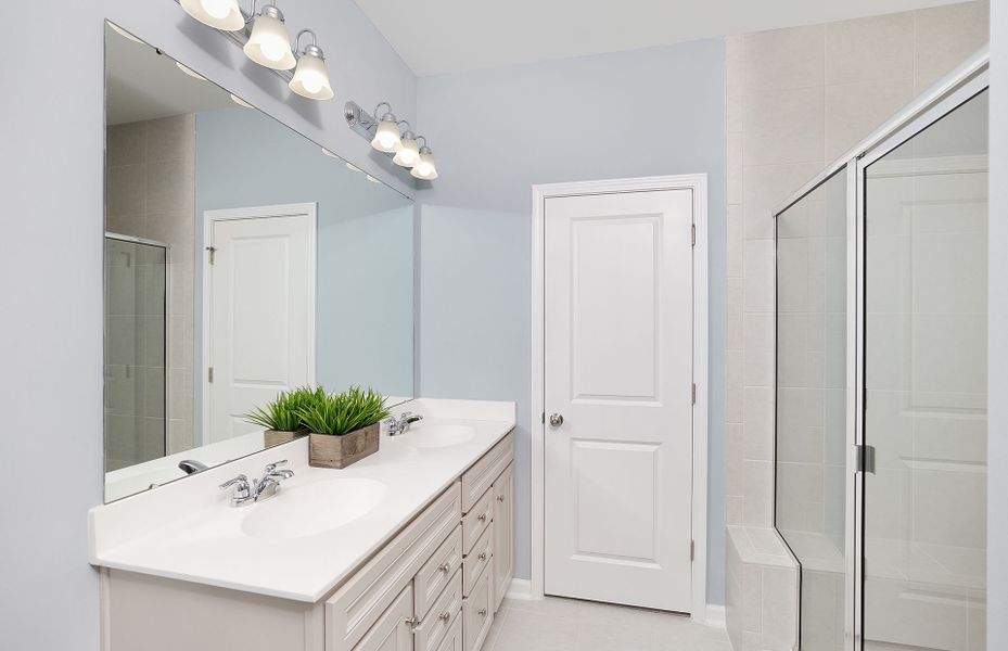 Owner's Bathroom showcases a dual-sink vanity and