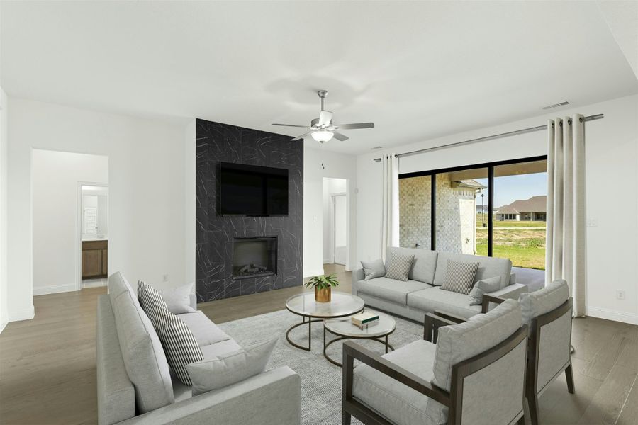 Furnished interior view inside a new home in Berkshire Estates, Mesquite (Image 3).