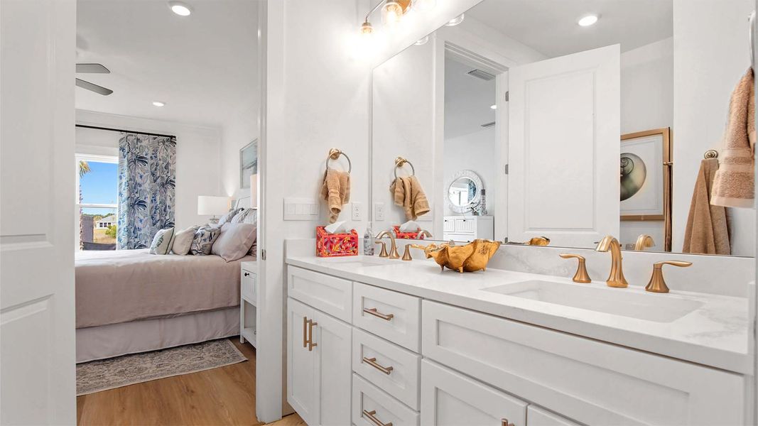 Furnished interior view inside a new home in Breakfast Point East Phase I, Panama City Beach (Image 17).