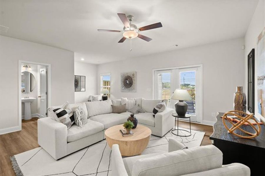 Furnished interior view inside a new home in , Dacula (Image 14). Furnished interior view inside a new home in , Dacula (Image 14).