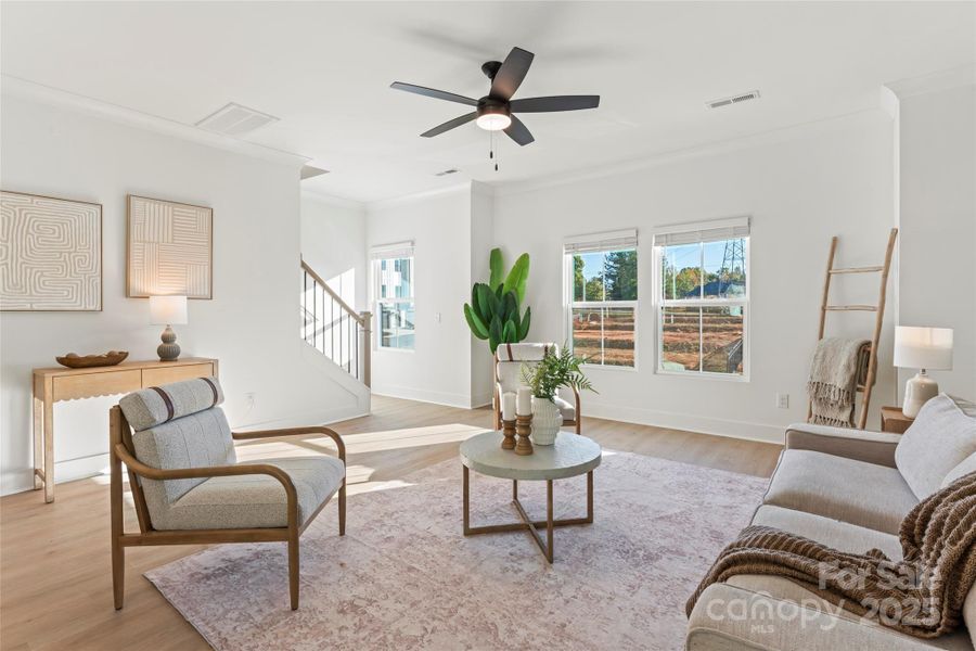 Furnished interior view inside a new home in , Fort Mill (Image 12).