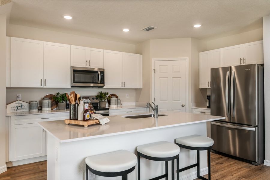 Representative furnished interior of a home built from the Tulum by Casa Fresca Homes in Pasadena Woods, Dade City (Image 6). Representative furnished interior of a home built from the Tulum by Casa Fresca Homes in Pasadena Woods, Dade City (Image 6).