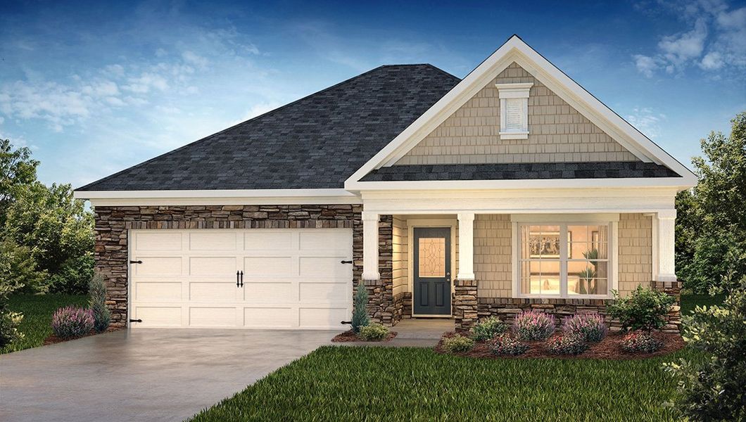 Representative exterior photo of a completed home built from the Aria by D.R. Horton in Valley View, Waynesville, NC (Image 1). Representative exterior photo of a completed home built from the Aria by D.R. Horton in Valley View, Waynesville, NC (Image 1).