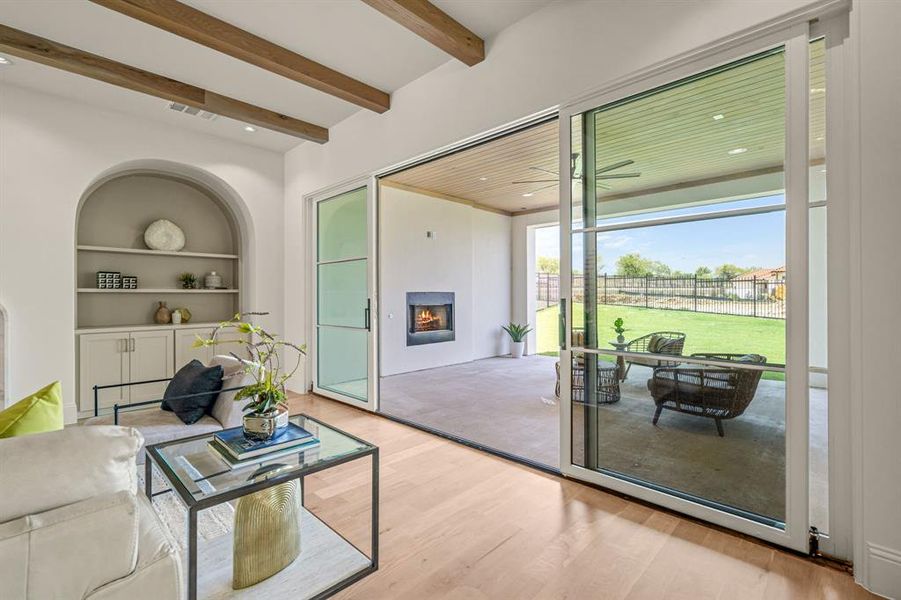 Exterior details and patio area of a home in , Fort Worth (Image 27).