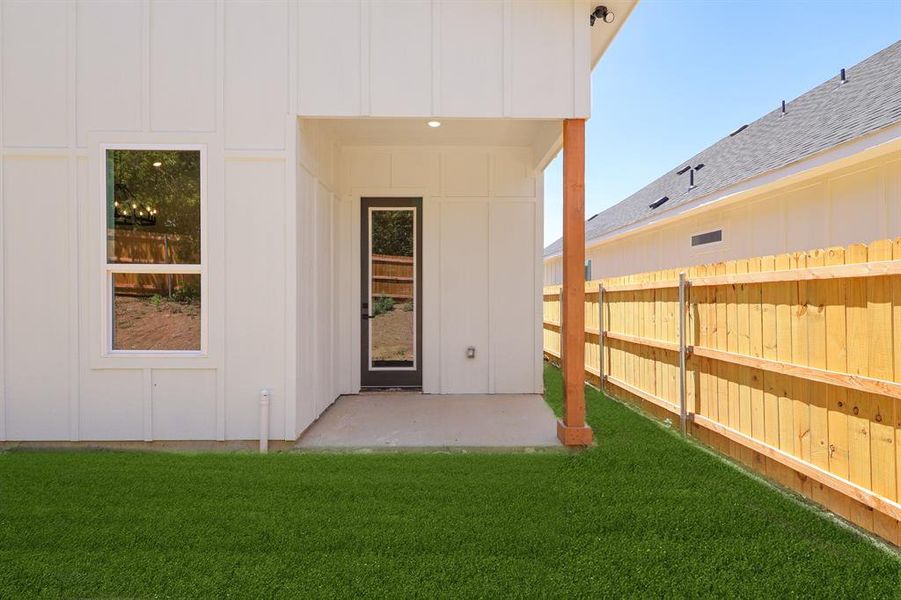 Exterior details and patio area of a home in , Fort Worth (Image 2). Exterior details and patio area of a home in , Fort Worth (Image 2).