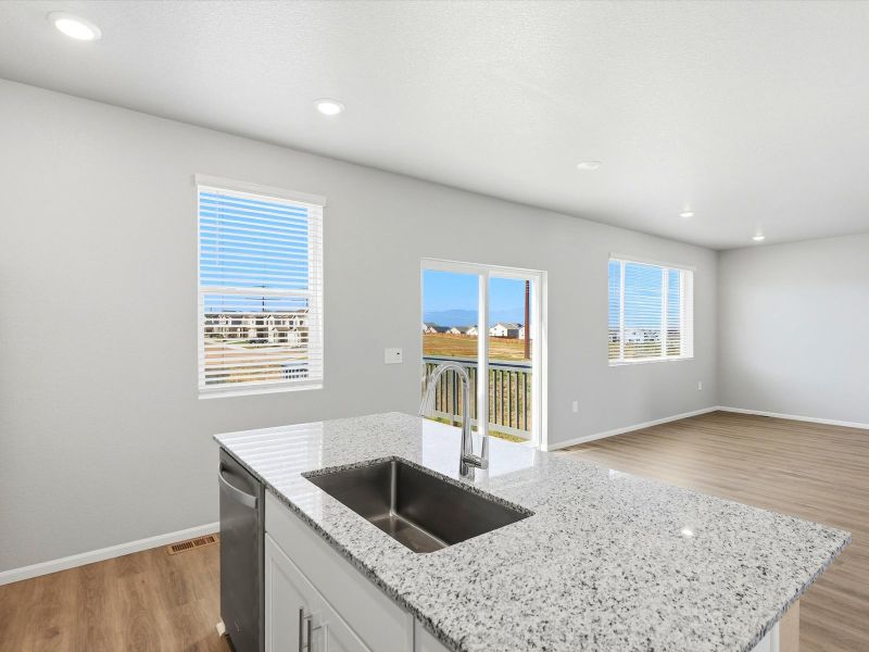 Furnished interior view inside a new home in Lorson Ranch : The Springs Collection, Colorado Springs (Image 7). Furnished interior view inside a new home in Lorson Ranch : The Springs Collection, Colorado Springs (Image 7).