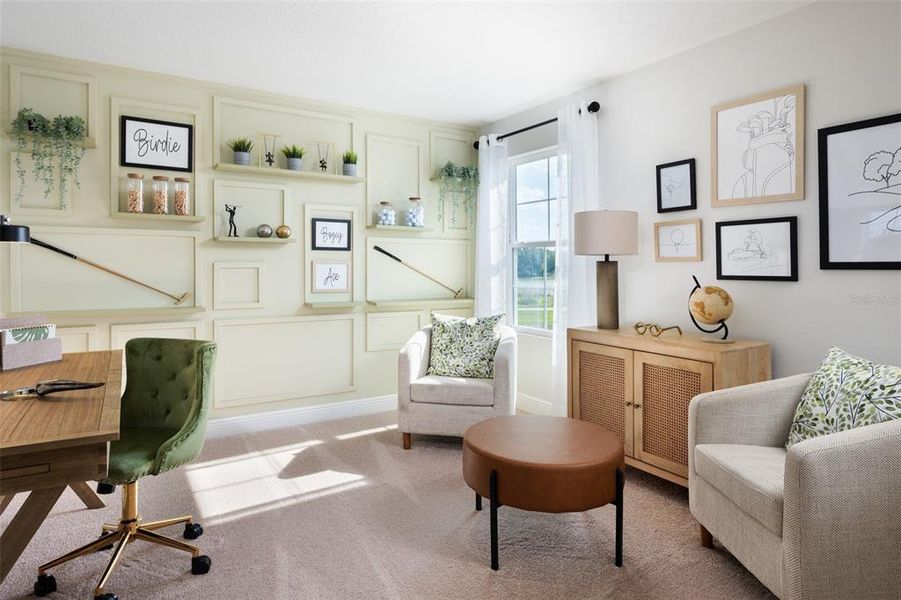 Furnished interior view inside a new home in Pasadena Woods, Wesley Chapel (Image 19).