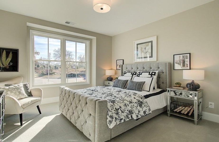 Furnished interior view inside a new home in Courtyards at Traditions, Cumming (Image 37).