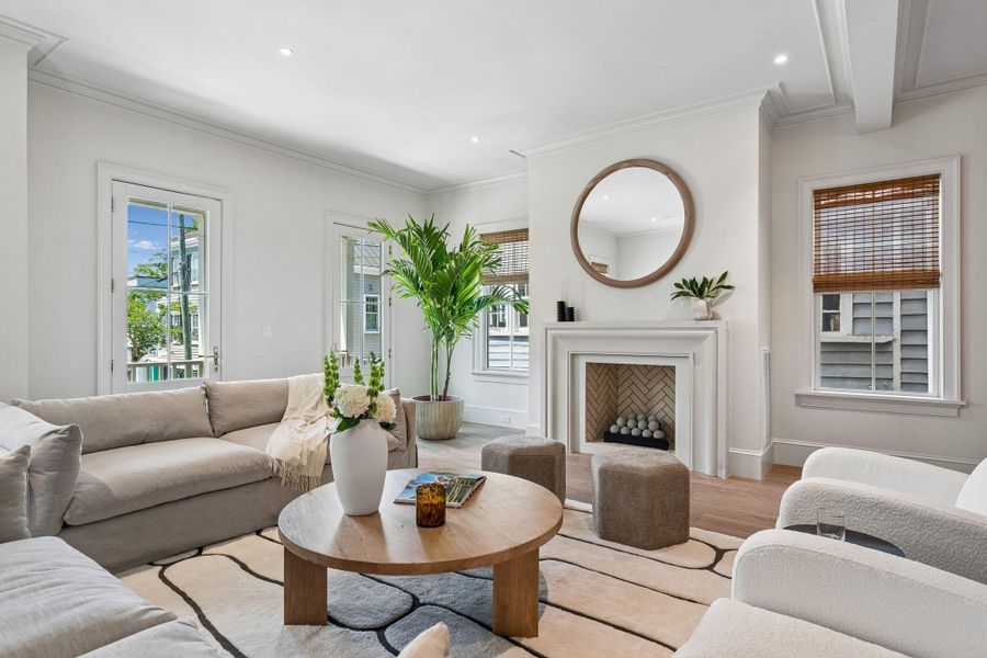 Furnished interior view inside a new home in , Charleston (Image 11).