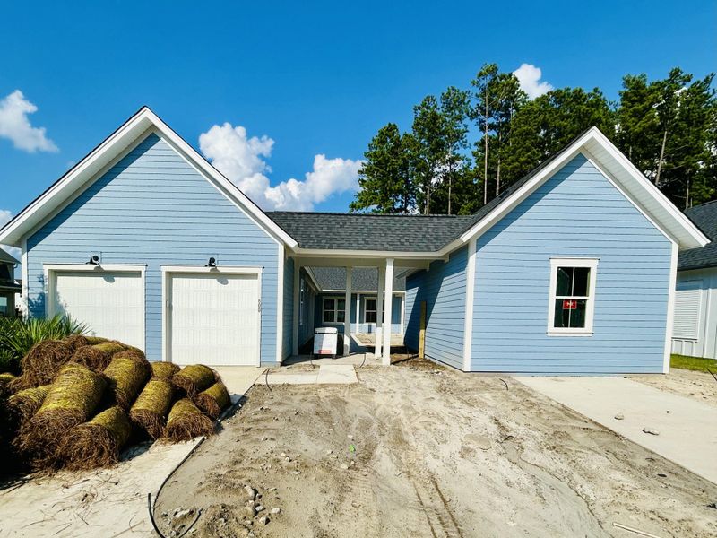 Front exterior of a new home in The Domus Collection at Midtown Nexton, Summerville, SC, highlighting curb appeal (Image 28).