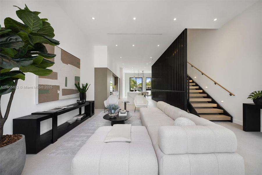 Furnished interior view inside a new home in , Miami (Image 10).