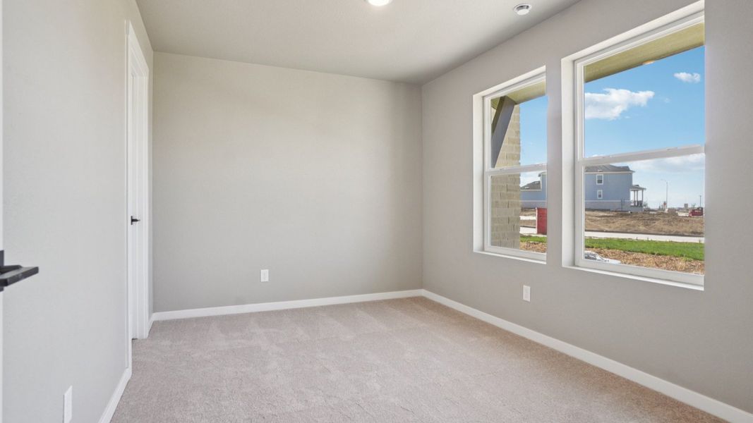 Furnished interior view inside a new home in Windler Townhomes, Aurora (Image 12). Furnished interior view inside a new home in Windler Townhomes, Aurora (Image 12).