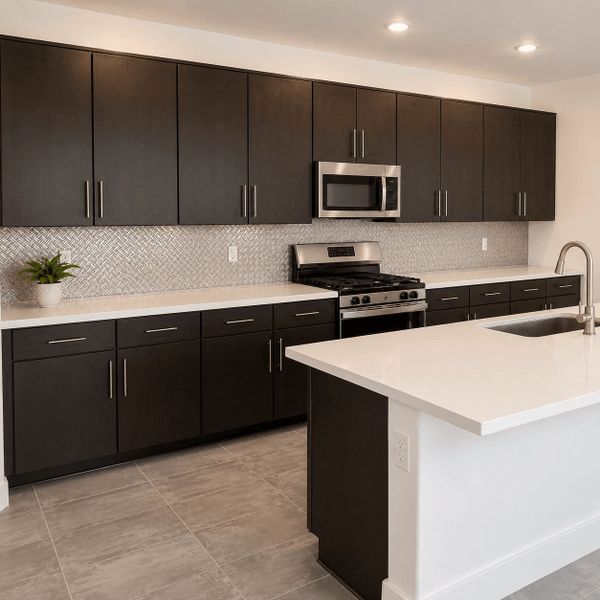 Furnished interior view inside a new home in The Grove at El Cidro, Goodyear (Image 5).