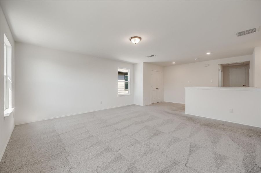 Upstairs Game Room is perfect for additional living space