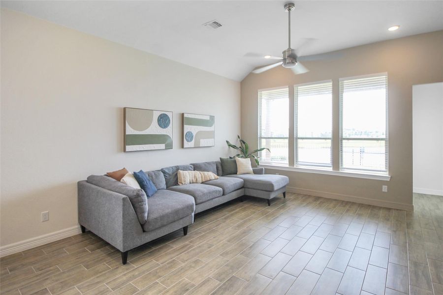 Furnished interior view inside a new home in , Richmond (Image 6). Furnished interior view inside a new home in , Richmond (Image 6).