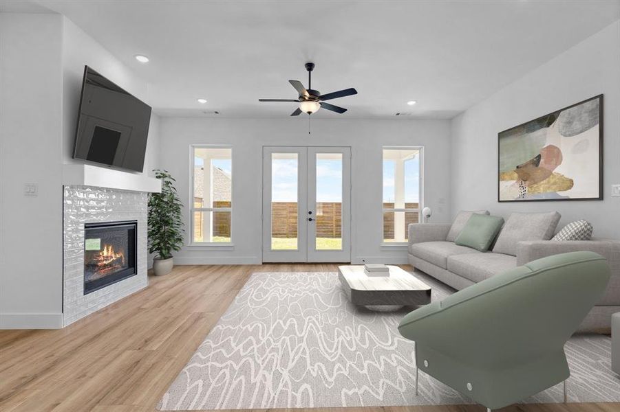 Furnished interior view inside a new home in Solterra, Mesquite (Image 13). Furnished interior view inside a new home in Solterra, Mesquite (Image 13).