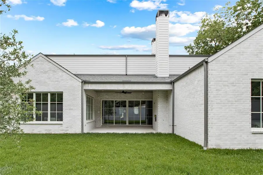 Exterior details and patio area of a home in , Dallas (Image 2). Exterior details and patio area of a home in , Dallas (Image 2).