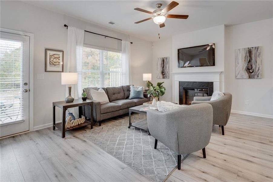 Furnished interior view inside a new home in Creekside Village, Lithonia (Image 11).