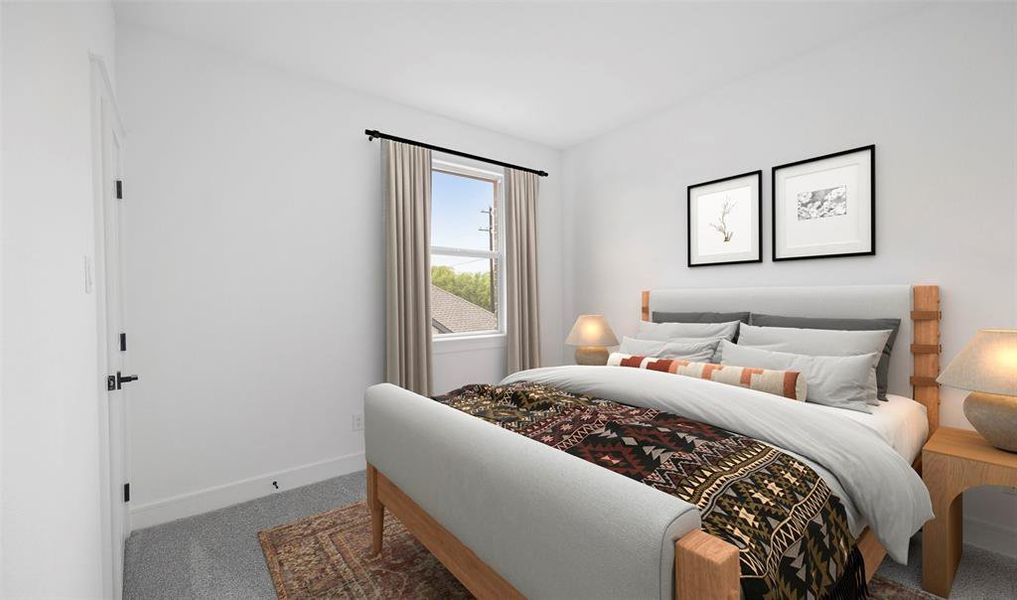 Furnished interior view inside a new home in Kreymer at the Park, Wylie (Image 19).