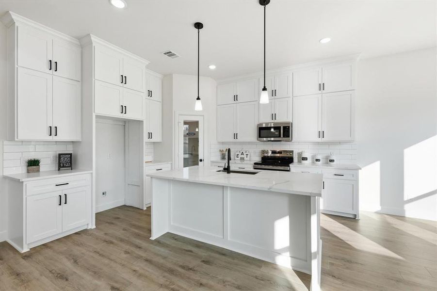 Furnished interior view inside a new home in , Haltom City (Image 7).