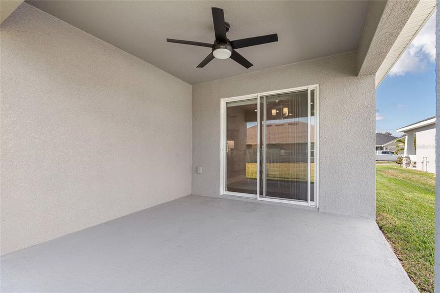 Exterior details and patio area of a home in Aviary at Rutland Ranch, Parrish (Image 3).