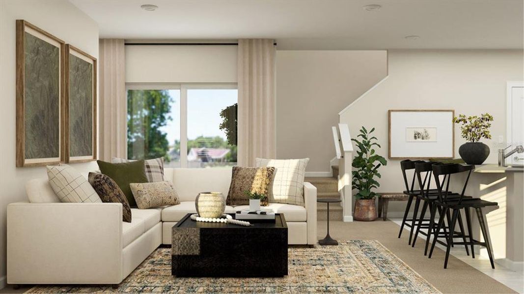 Furnished interior view inside a new home in , Orlando (Image 5).