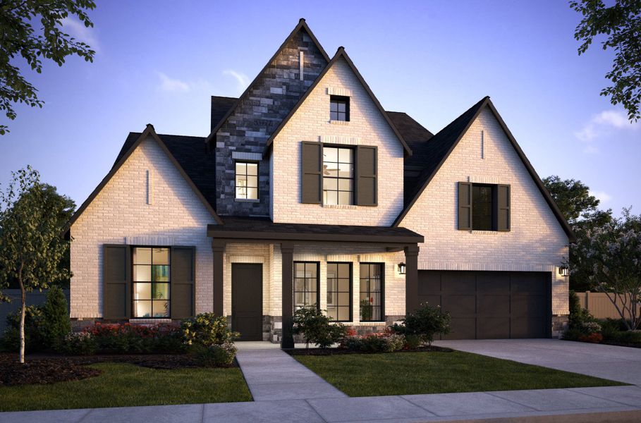 Representative exterior photo of a completed home built from the Madison II by Southgate Homes in Painted Tree 60' Series, McKinney, TX (Image 25).