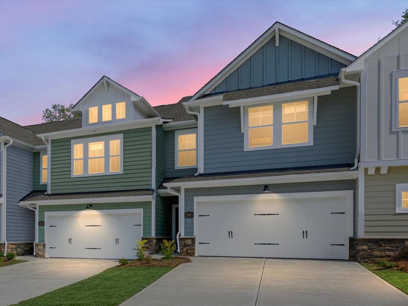 Front exterior of a new home in Westview Towns, Waxhaw, NC, highlighting curb appeal (Image 1). Front exterior of a new home in Westview Towns, Waxhaw, NC, highlighting curb appeal (Image 1).
