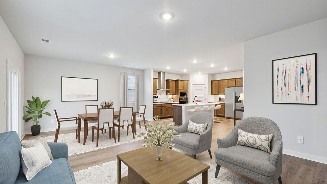Representative furnished interior of a home built from the Embry by D.R. Horton in Harvest Point, Spring Hill (Image 7).