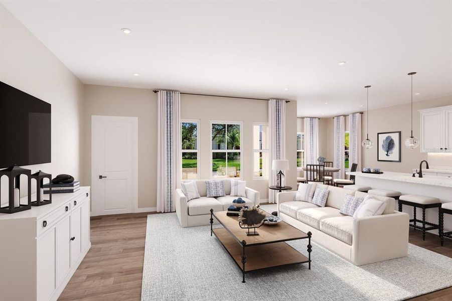 Furnished interior view inside a new home in Lake Mattie Preserve Estates, Auburndale (Image 4).