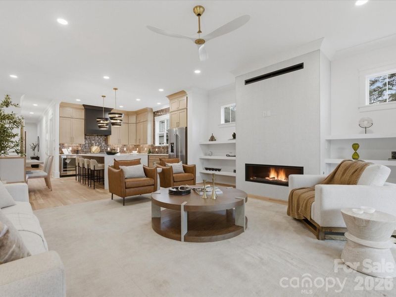 Furnished interior view inside a new home in , Charlotte (Image 29).